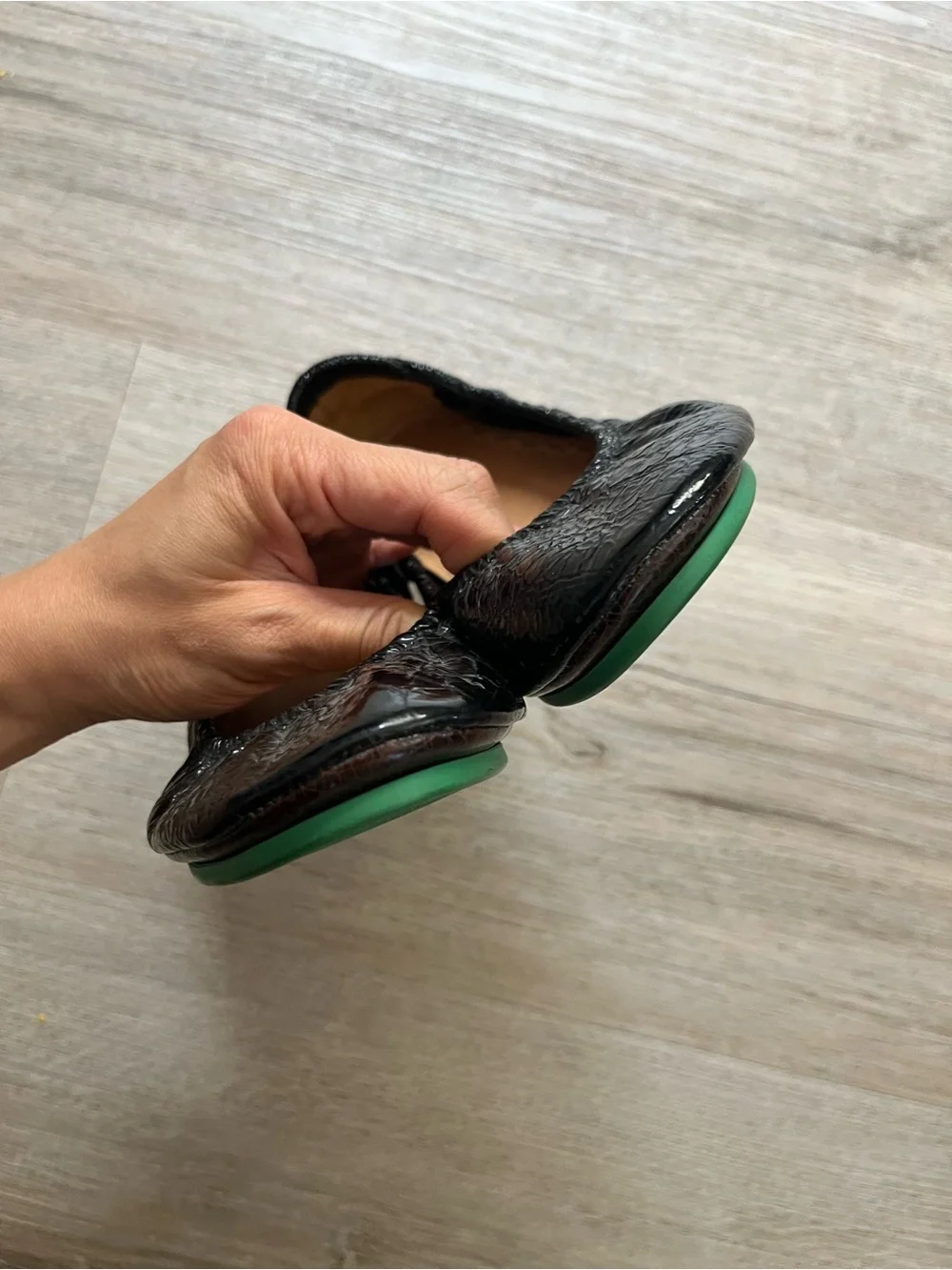Tieks Obsidian Black Size 7